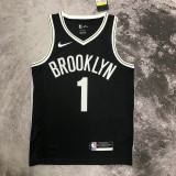 NETS BRIDGES #1 Black Top Quality Hot Pressing NBA Jersey (V领)