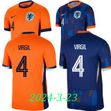 24-25 Netherlands Home Long Sleeve Soccer Jersey (长袖)