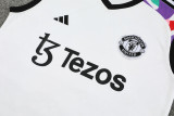 24-25 Man Utd White Tank top and shorts suit