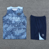 24-25 PSG Light blue Tank top and shorts suit