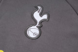 24-25 TOT Dark gray Hoodie Half Pull Tracksuit #F566半拉连帽