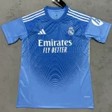 25-26 RMA Blue GoalKeeper Fans Soccer Jersey