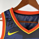 23-24 OKC Thunder HOLMGREN #7 Dark Blue City Edition Top Quality Hot Pressing NBA Jersey