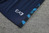 24-25 Napoli Black Blue Tank top and shorts suit