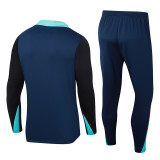 24-25 NK Royal Blue Half Pull Tracksuit #05(半拉链)