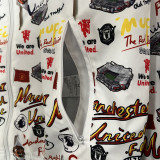 23-24 Man Utd White & Black Double Sided Windbreaker (双面风衣)