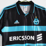 1999-2000 Marseille Away Black Retro Soccer Jersey