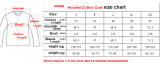 23-24 JUV Black Hooded Cotton Coat Red Edge (白色边) 棉衣