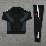 24-25 Man Utd Black Hoodie Tracksuit (卫衣套装)