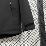 24-25 PSG Jordan Cotton Thickened warm Black Outdoor Jackets #A805加棉冲锋衣