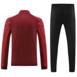 2024 JOM Red Half Pull Tracksuit #809(半拉链)