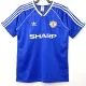 1988-1990 Man Utd Away Blue Retro Soccer Jersey