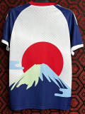 24-25 Japan White Blue Special Edition Fans Training Shirts *红太阳
