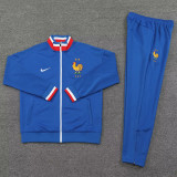 24-25 France Fancy Blue Jacket Tracksuit