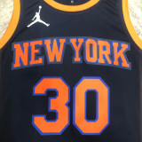 22-23 KNICKS RANDLE #30 Black Top Quality Hot Pressing NBA Jersey (Trapeze Edition) 飞人版