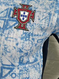 24-25 Portugal Away Long Sleeve Player Version Soccer Jersey (长袖球员)