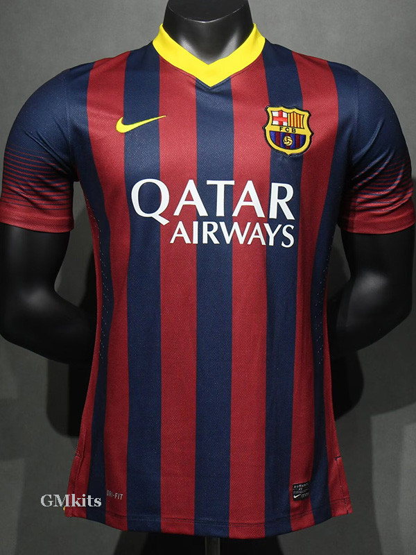 2013-2014 BAR Home Player Version 球员 Retro Soccer Jersey