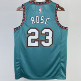 Grizzlies ROSE #23 Blue Top Quality Hot Pressing NBA Jersey