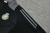 24-25 Al-Nassr Black Half Pull Tracksuit (半拉链)