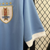 24-25 Uruguay Home Copa America Fans Soccer Jersey #NK