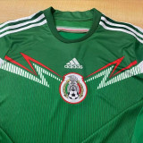 2014 Mexico Home Long Sleeve Retro Soccer Jersey (长袖)