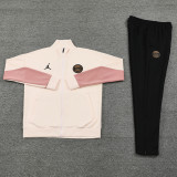 24-25 PSG Jordan Khaki Pink Jacket Tracksuit #03