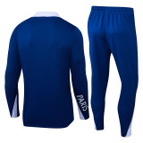 24-25 PSG Fancy blue Half Pull Tracksuit (半拉链)