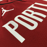Trail Blazers McCOLLUM #３Red Trapeze Edition Top Quality Hot Pressing NBA Jersey