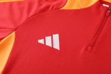 2024 AD Red Half Pull Tracksuit #AB07 (半拉链)