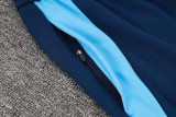 24-25 ARS Royal blue Hoodie Half Pull Tracksuit #F607半拉连帽