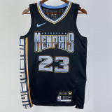 22-23 Grizzlies ROSE #23 Black City Edition Top Quality Hot Pressing NBA Jersey