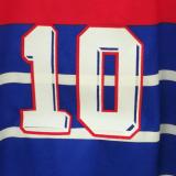 1998 ZIDANE #10 France Home Retro Soccer Jersey(右胸带小字)