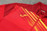 2024 JOM Red Half Pull Tracksuit #810(半拉链)