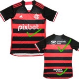 24-25 Flamengo Home Player Version Soccer Jersey