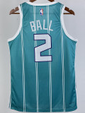 22-23 HORNETS BALL #2 Green Away Top Quality Hot Pressing NBA Jersey