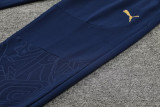 24-25 Marseille Lake blue Half Pull Tracksuit (半拉链)(金标)