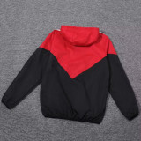 24-25 Bayern Red Black Windbreaker