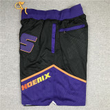SUNS Black City Edition Top Quality NBA Pocket Pants * 太阳队