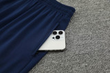 24-25 Marseille Lake blue Half Pull Tracksuit (半拉链)