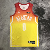 2023 ALL STAR LILIARD #0 Yellow Top Quality Hot Pressing NBA Jersey (全明星)