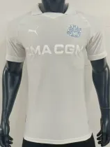 24-25 Marseille White 125th Anniversary Player Version Soccer Jersey