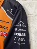 2025 McLaren NORRIS #4 Polo Yellow Racing Suit (有领)