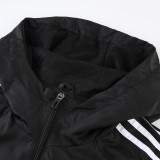 23-24 Flamengo Black Windbreaker (白边）