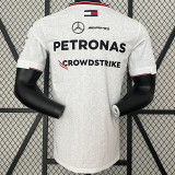 2024 F1 Formula One Mercedes White Racing Suit(圆领)