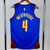 22-23 Nuggets WESTBROOK #4 Blue Top Quality Hot Pressing NBA Jersey (Trapeze Edition) 飞人版
