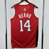 24-25 HEAT HERRO #14 Red City Edition Top Quality Hot Pressing NBA Jersey (V领）