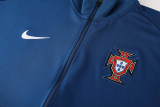 24-25 Portugal Royal blue Jacket Tracksuit #01