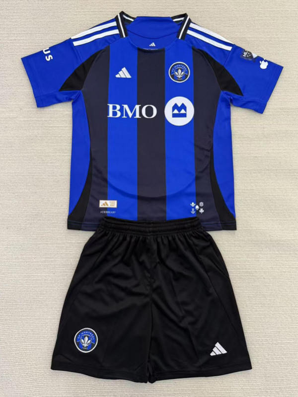 25-26 Montreal CF Home Kids Soccer Jersey *带章