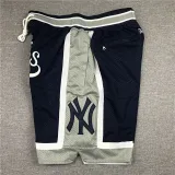 MLB Dark blue City Edition Top Quality NBA Pocket Pants #洋基队