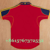 2000 Spain Home Retro Soccer Jersey
